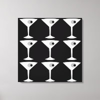 Film Noir Ein weiterer Martini Stretched Canvas Pr