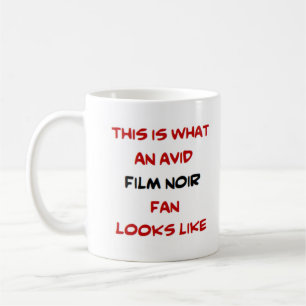 Film-Noir-Fan, begeistert Kaffeetasse