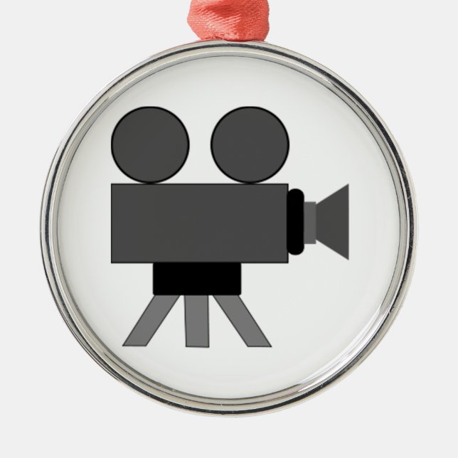 Film-Projektor Ornament Aus Metall (Vorne)
