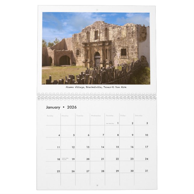 Film-Ranchs des amerikanischen Westens Kalender (Jan 2026)