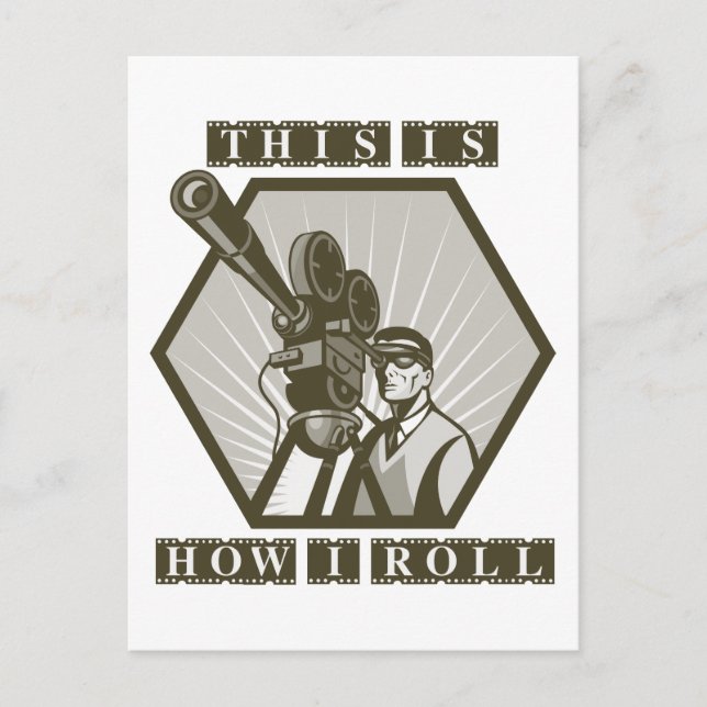 Film-Regisseur Postkarte (Vorderseite)