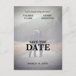 Film Save the Date Foto Ankündigungspostkarte