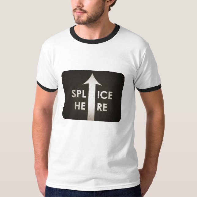 Film-Spleiß-hier Shirt (Vorderseite)