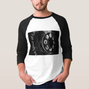 Film-Spulen-grundlegender 3/4 HülseRaglan (Männe T-Shirt