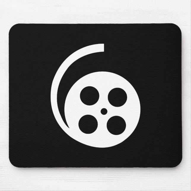 Film-Spulen-Piktogramm Mousepad (Vorne)