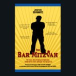 Film Star Bar Mitzvah Poster Yellow Blue<br><div class="desc">Er ist der Stern. Machen Sie seine Bar Mitzvah eine Premiere, um sich zu erinnern. Dieses Poster Set den Ton für das Party. "Eine begrenzte Verlobung. Nur nachts." steht oben, zusammen mit dem Namen deines Sohnes. Eine coole Silhouette - überkreuzte Arme - repräsentiert Ihren Sohn. Das Lob der Kritiker umgibt...</div>
