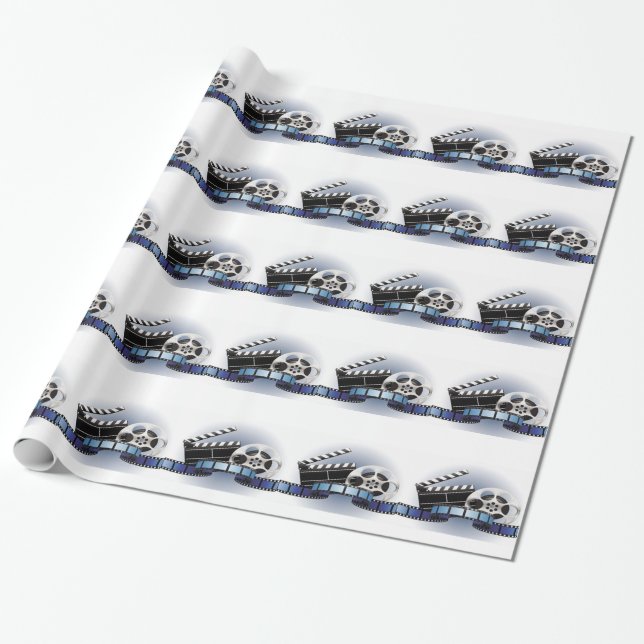 Film-Streifen-Geschenk-Packpapier Geschenkpapier (Ungerollt)