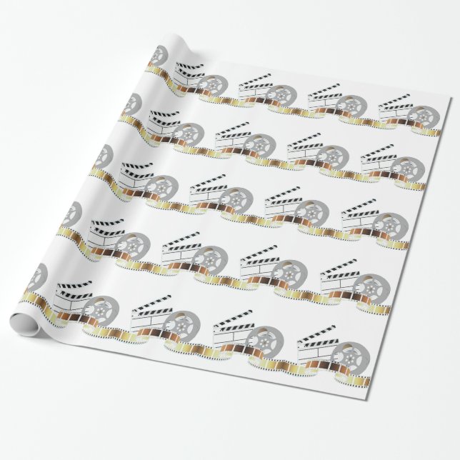 Film-Streifen-Geschenk-Packpapier Geschenkpapier (Ungerollt)