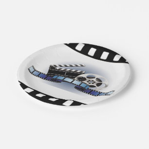 Film-Streifen-Papier-Teller Pappteller