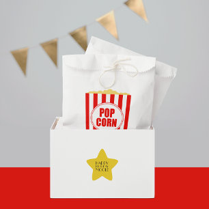 Film-themenorientierter Popcorn-Entwurf Geschenktütchen