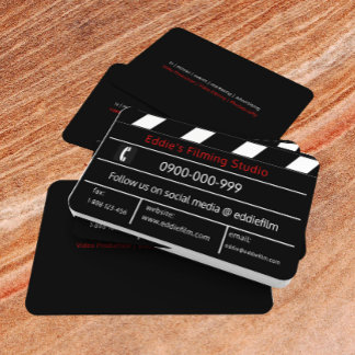 Film- und Videomaterial von Clapperboard Visitenkarte