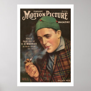 Film-Zeitschriften-Druck 1917 Wallaces Reid Poster