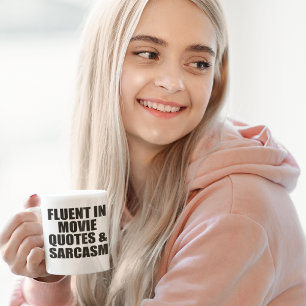 Film-Zitate und Sarkasmus Kaffeetasse