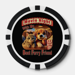 Filmabend - Beste Furry Friend - Niedliche Katze & Pokerchips
