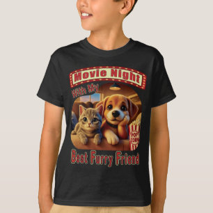 Filmabend - Beste Furry Friend - Niedliche Katze & T-Shirt