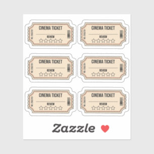 Filmabend Film Star Rating Labels Kinoeintritte