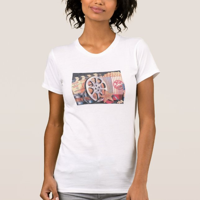 Filmabend Filmfestival Popcorn T - Shirt (Vorderseite)