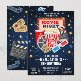 Filmabend Geburtstag Einladung