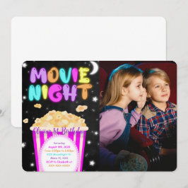 Filmabend Geburtstag Foto Einladung