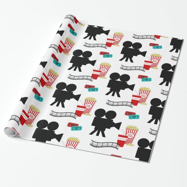 Filmabend Geschenkpapier (Ungerollt)