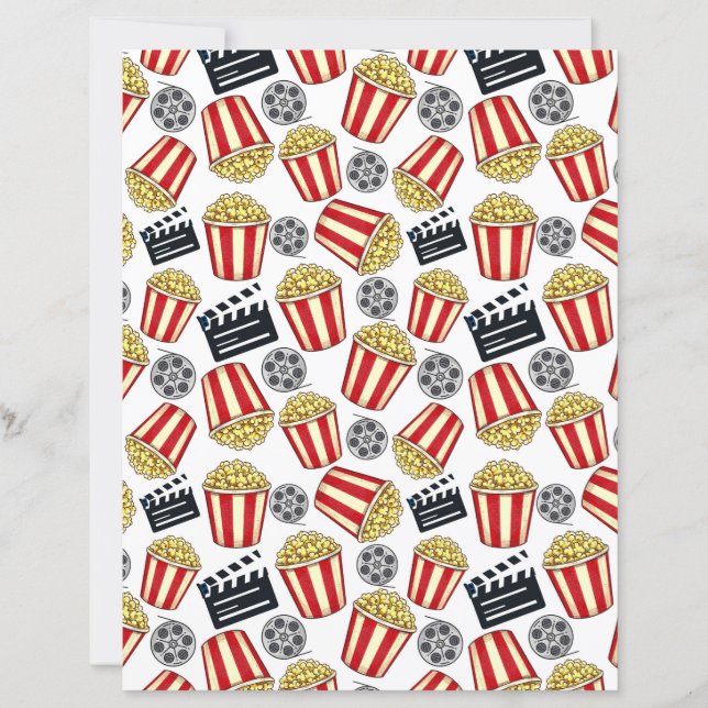 Filmabend Scrapbook Papier (Vorderseite)