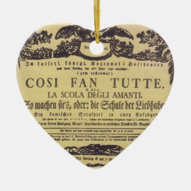 Filmante von Wolfgang Amadeus Mozart shabby - Cosi Keramik Ornament (Vorne)