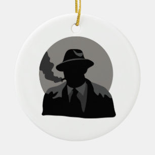 Filmdetektiv Keramik Ornament