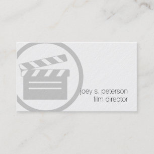Filmdirektor Clapperboard Icon Film Fotografie Visitenkarte
