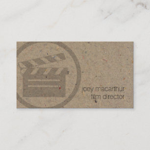 Filmdirektor Clapperboard Icon Film Fotografie Visitenkarte