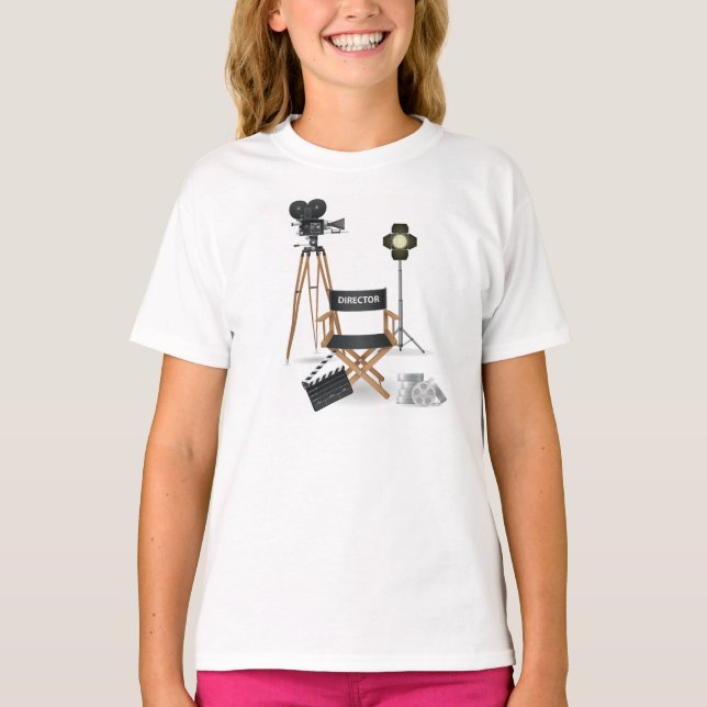 Filmdirektor Set Girls T - Shirt (Vorderseite)