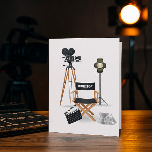 Filmdirektor Set Grußkarten Karte