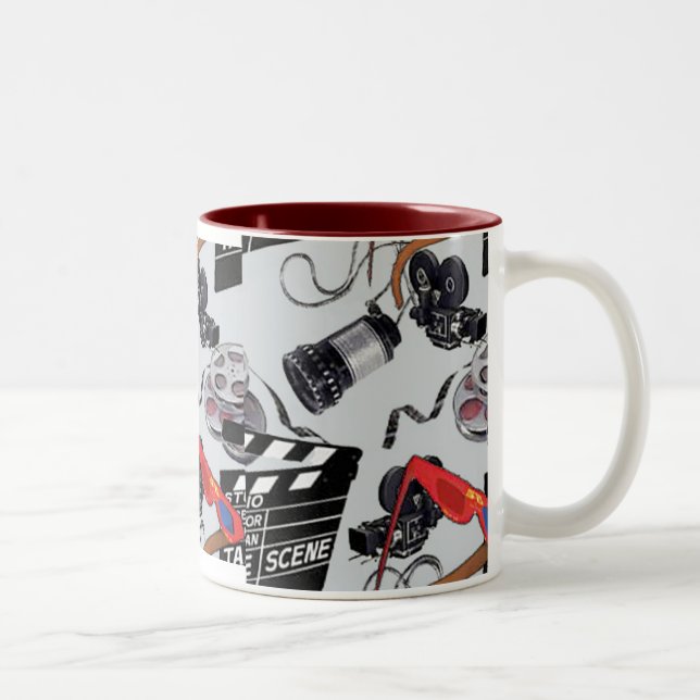 Filmdirektorn-Tasse Zweifarbige Tasse (Rechts)