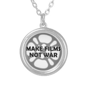 Filme nicht Krieg machen Versilberte Kette