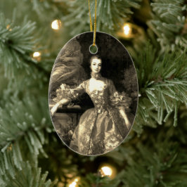 Filme von Madame de Pompadour - Jeanne-Antoinette  Keramik Ornament