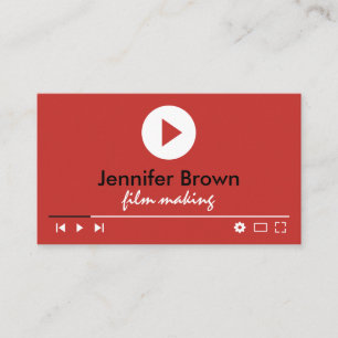 Filmeditor Youtuber Videoregisseur Produktion Visitenkarte