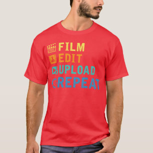 Filmemacher Editor Kameramann Youtuber Film m T-Shirt