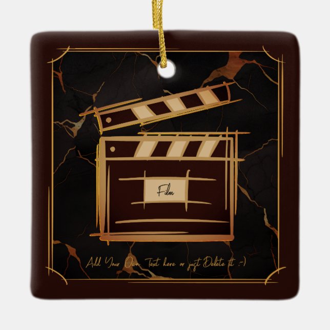 Filmemacher, Filmproduzent, Regisseur, Schauspiele Keramikornament (Vorderseite)