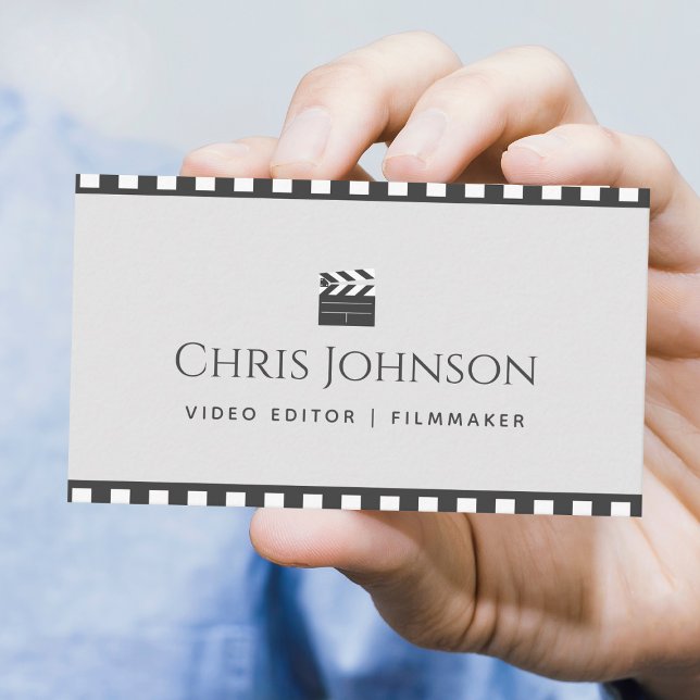Filmemacher Pastel & Brown Film Tape Visitenkarte (Von Creator hochgeladen)