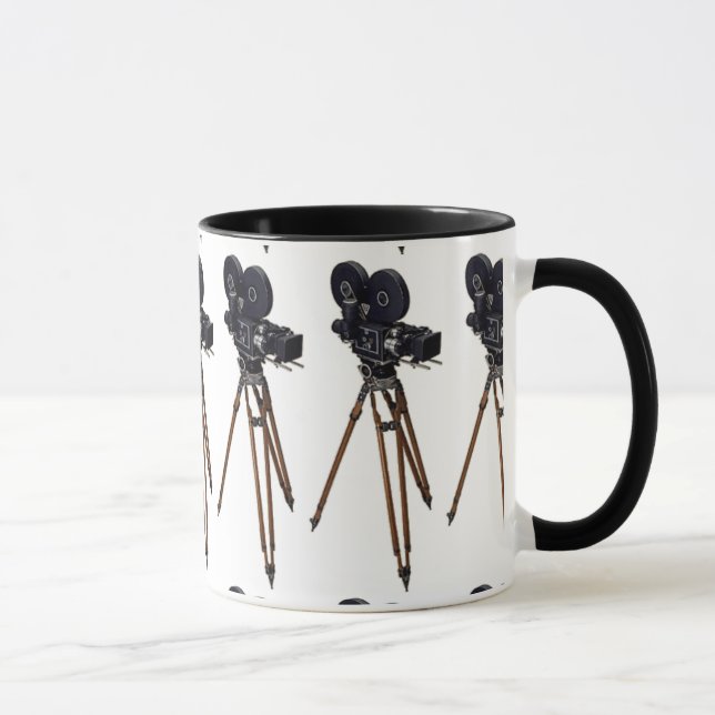 Filmemacher-Vintage Kamera Tasse (Rechts)