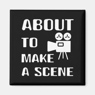 Filmemacher will eine Szene Film machen Movie Magnet