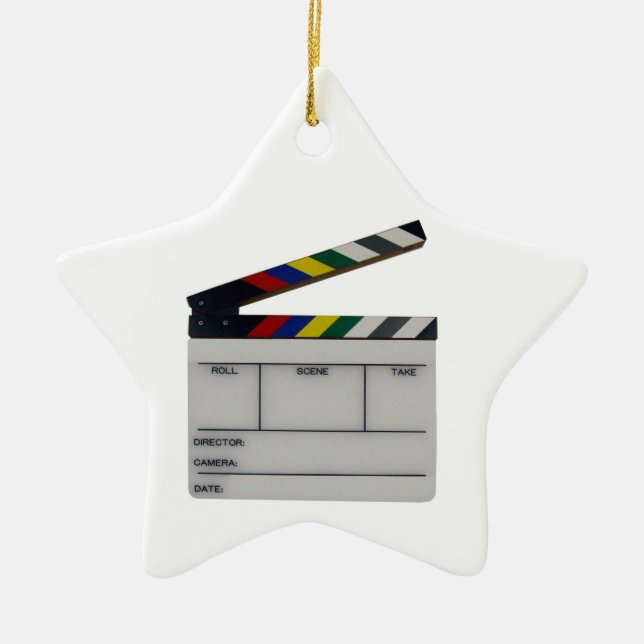 Filmemacherschindel-Film-Schieferverzierung Keramik Ornament (Vorne)