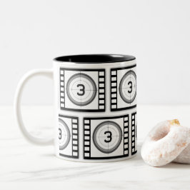 FILMFRAME-MOTIF ZWEIFARBIGE TASSE