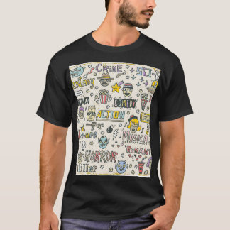 Filmgenres: Fernsehshows Doodle Set T-Shirt