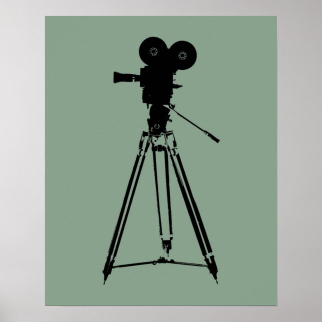 Filmkamera Pop Art Poster (Vorne)