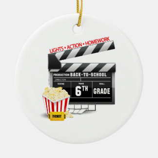 Filmklapboard 6. Klasse Keramik Ornament
