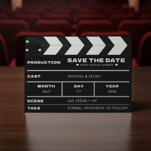 Filmklappe Hochzeit Save The Date