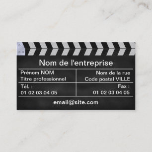 Filmklappe Visitenkarte
