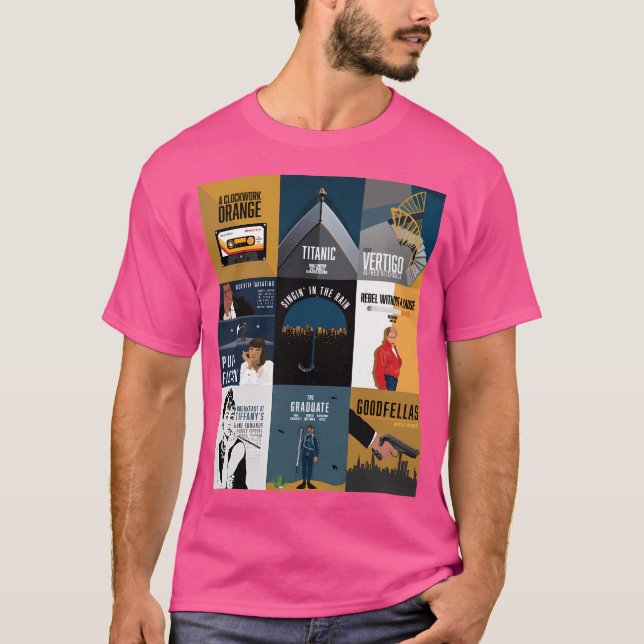 Filmklassiker Minimalistischer Art T-Shirt (Vorderseite)