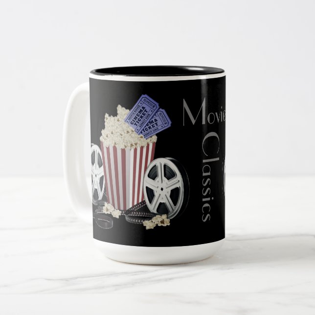 Filmklassiker Zweifarbige Tasse (Vorderseite Links)