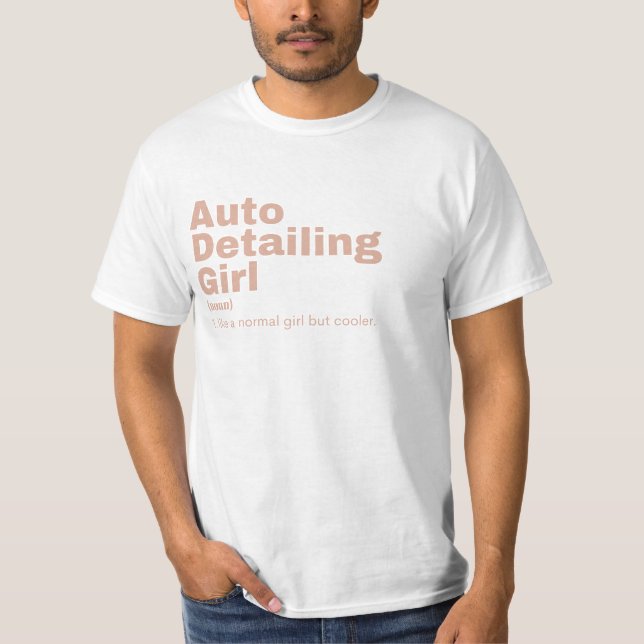 Filmmädchen - Auto im Detail T-Shirt (Vorderseite)